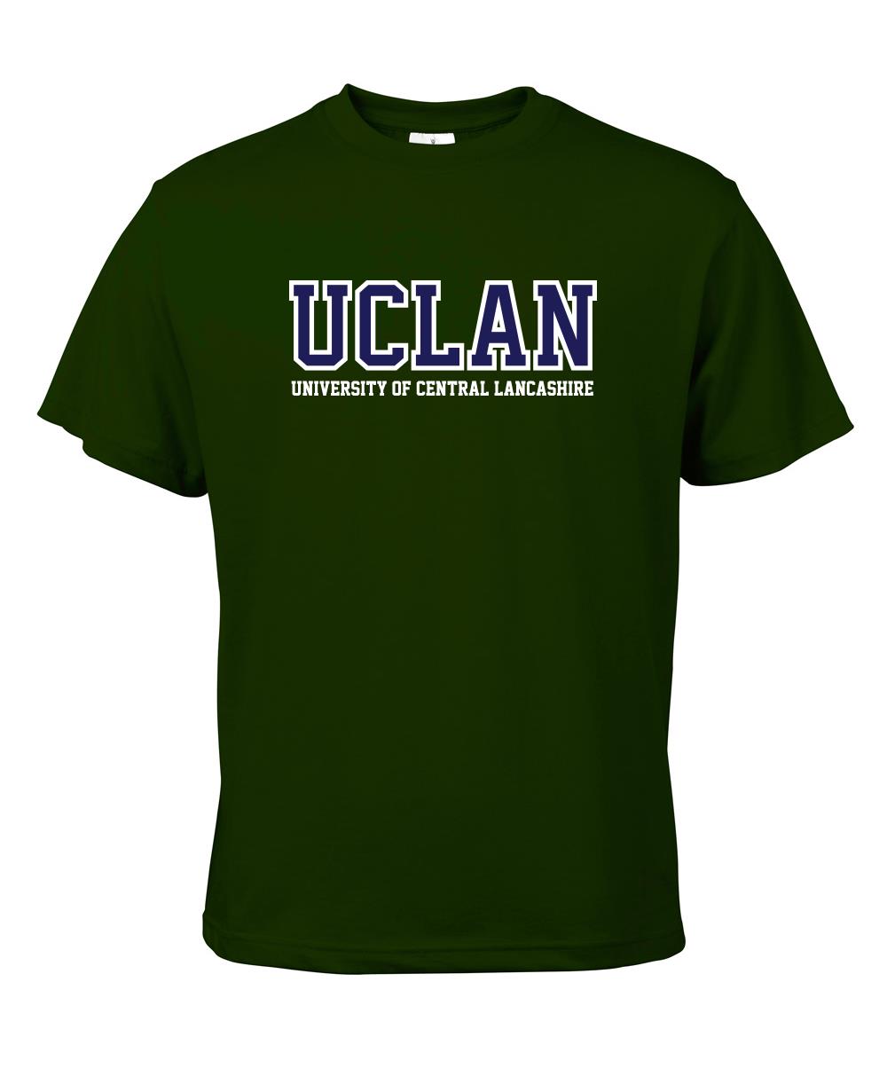 Dark Green UCLan Logo Tshirt